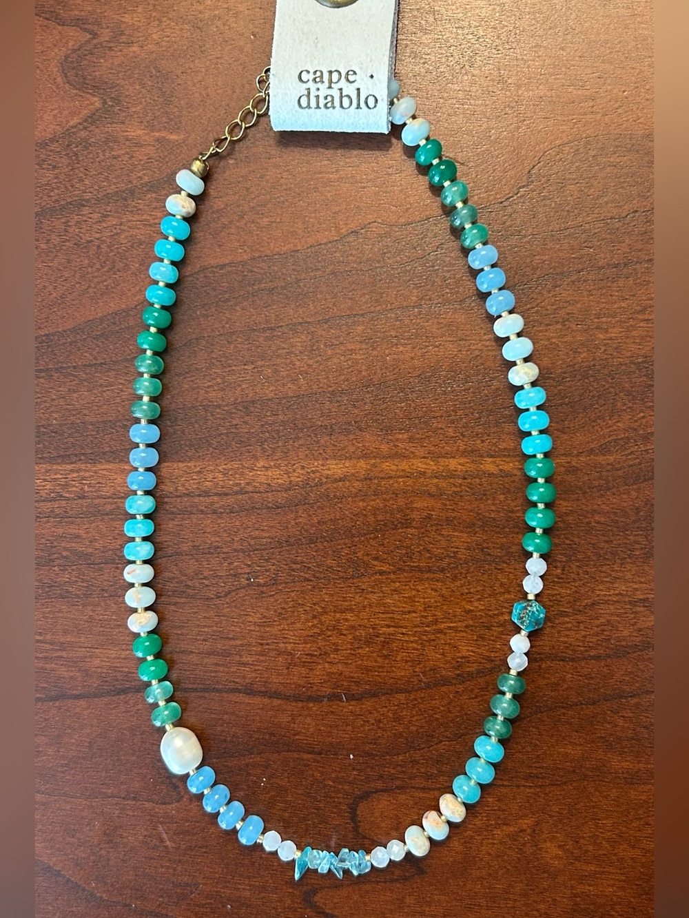 Cape Diablo natural stone beaded necklace